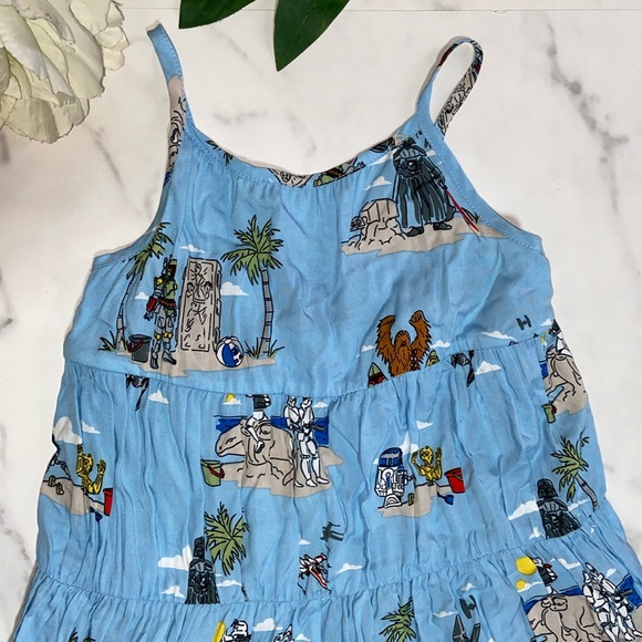 STAR WARS Sleeveless Midi Dress size 3T - Picture 3 of 9